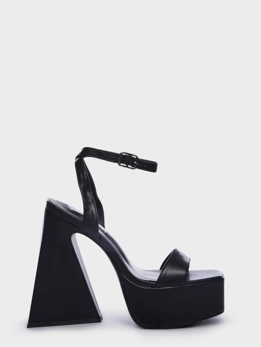 VA Cobra Black Pyramid Platform Heels